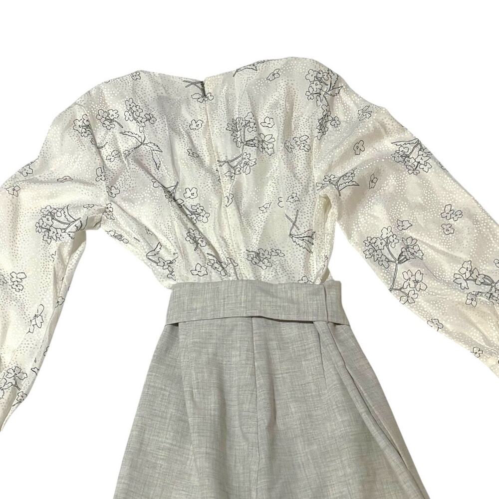 NWT Rebecca Taylor Long Sleeve Jumpsuit - Sz 6 - Spring Wedding Cocktail Party - Picture 9 of 11